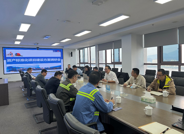 省海港集团资产标准化建设项目组调研温州港